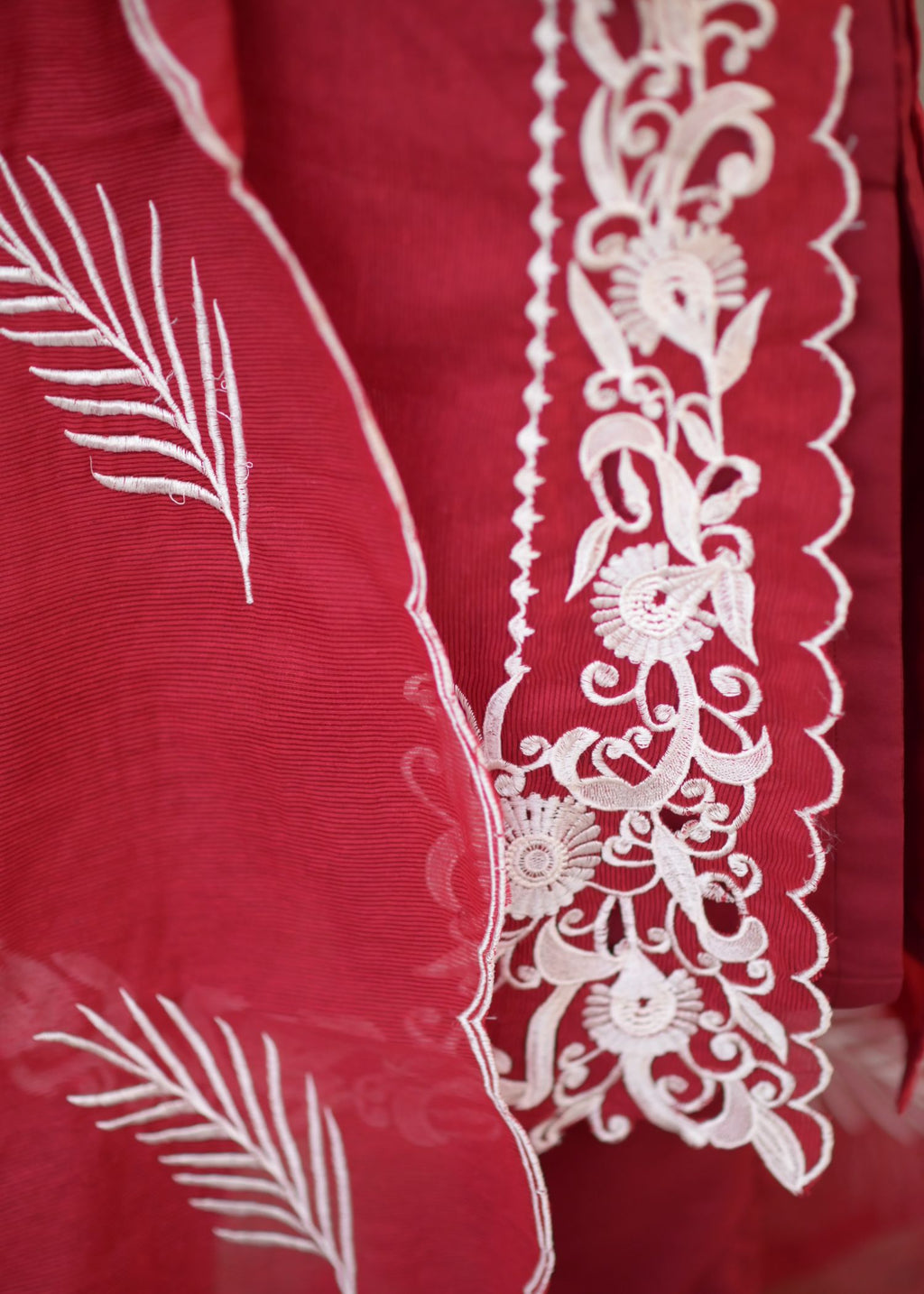 Ayesha B KARANDI NET FABRIC CUTWORK DESIGN Women 4pcs