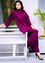 Pirzada Shaheryar Khan Violet Velvet Women 2pcs