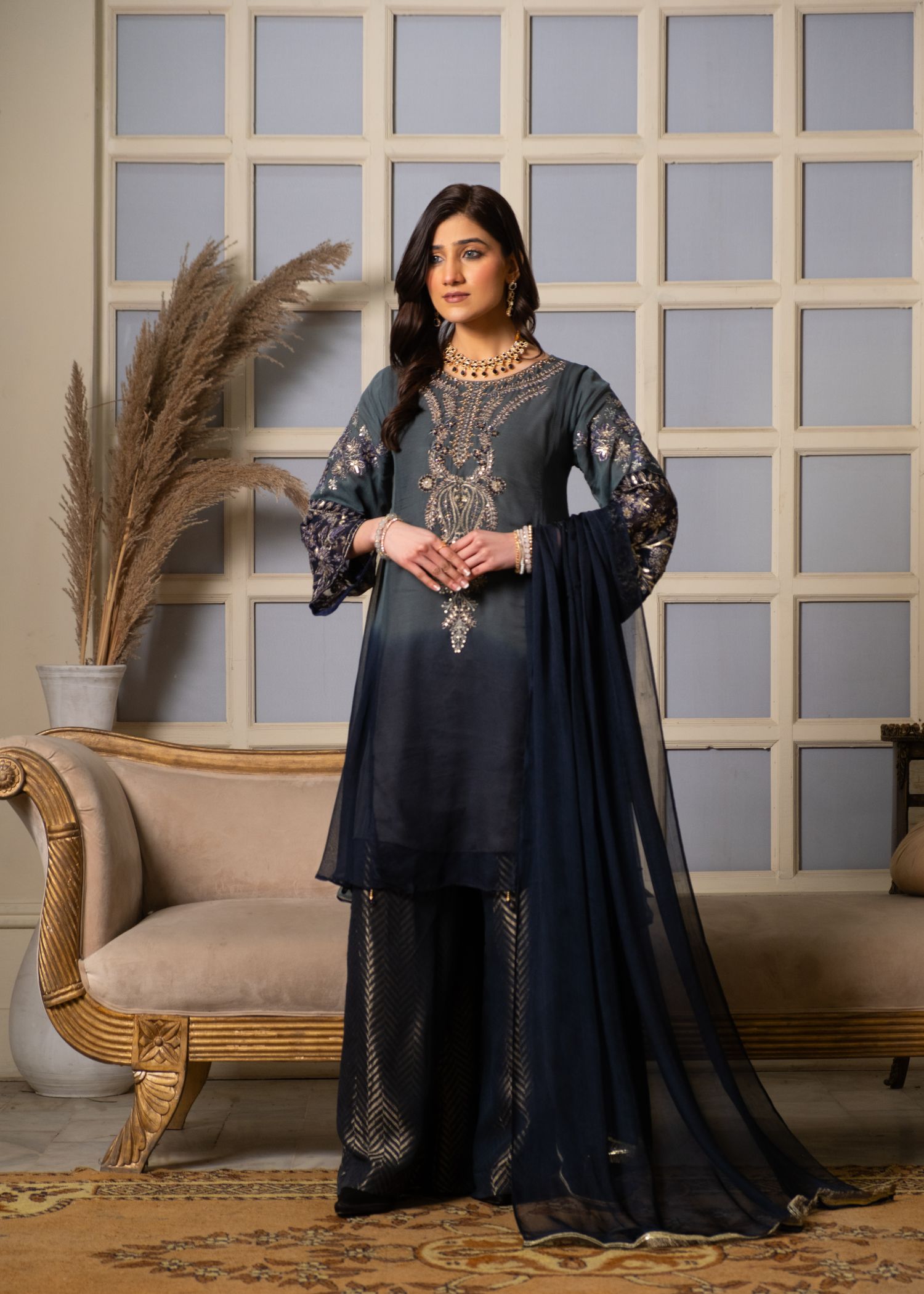 Pehnawa By Bin Akram’s TWILIGHT ELEGANCE CHIFFON Women 3pcs