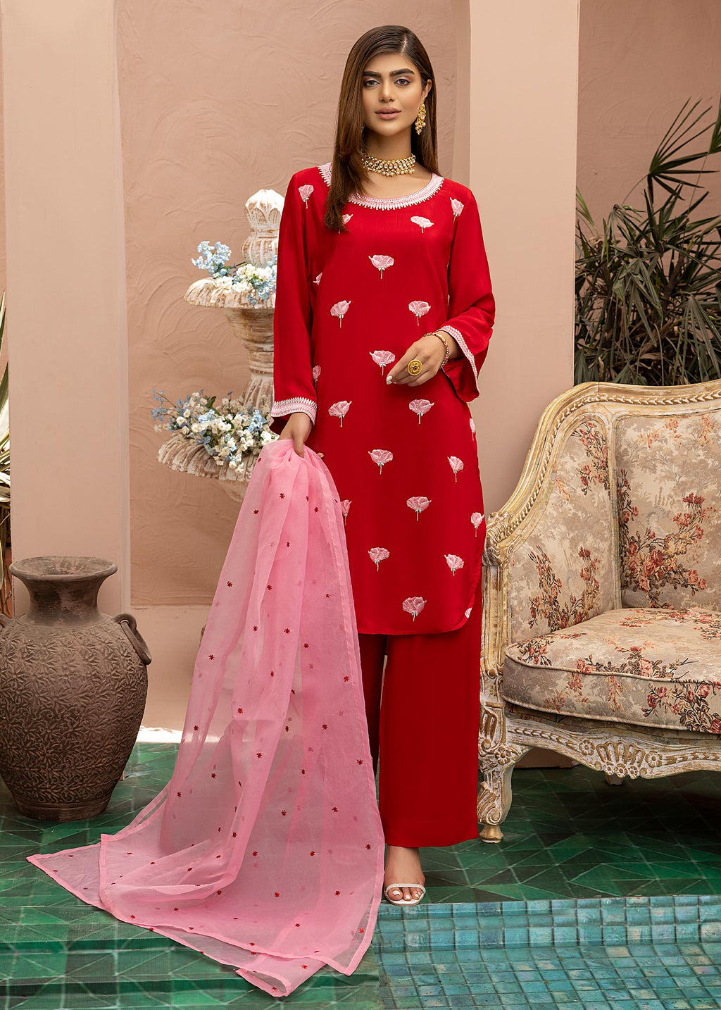 Asifa Asif Gulab Women 3pcs