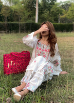 Tehzeeb Libas WHITE DOVE EMB Women 2pcs