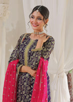 Ayesha Closet Preshy Gul Purple Delight Women 3pcs