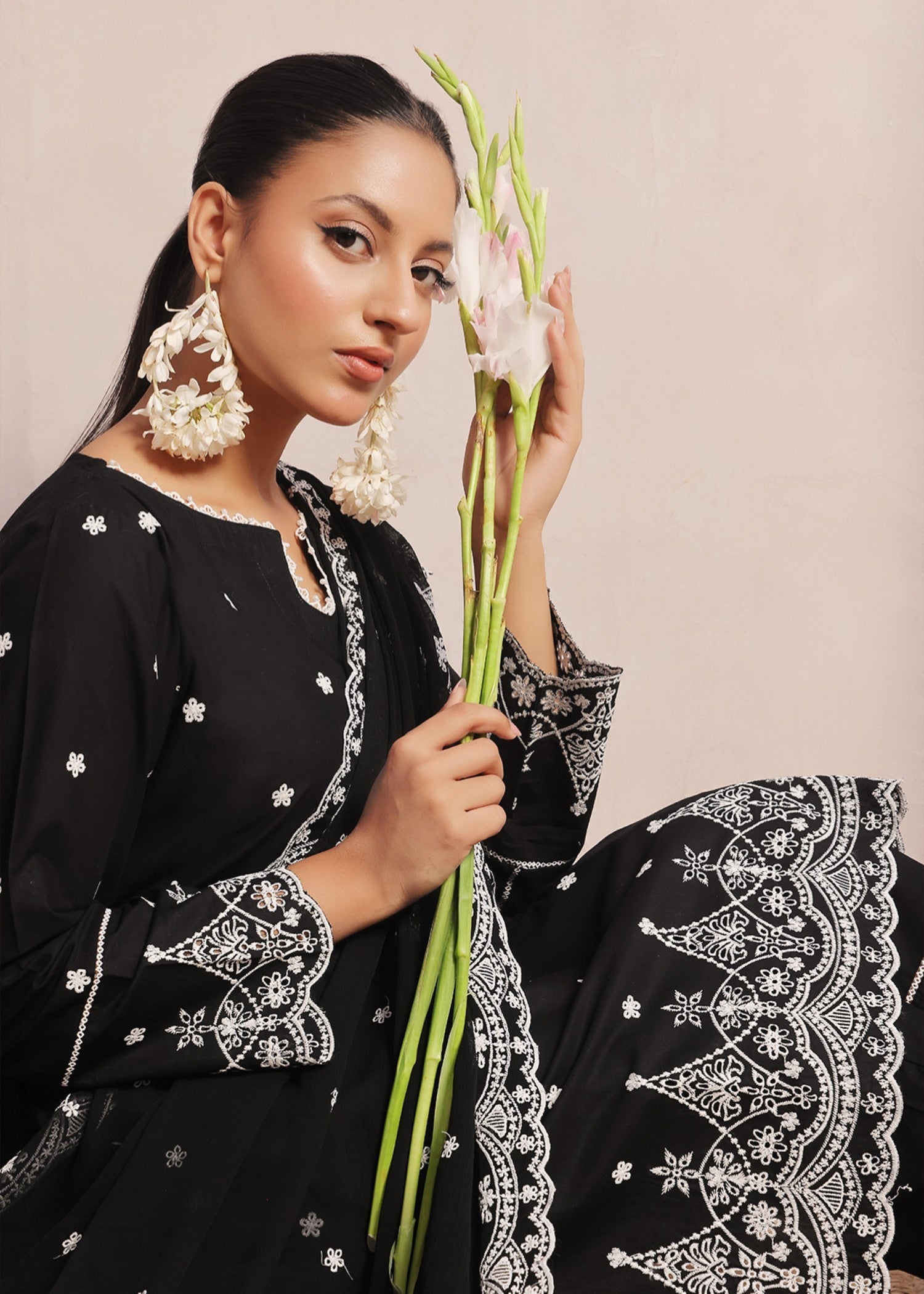 Kumash Textiles Black Women Stitched Women 3pcs