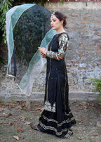 Hem Lotus Outfit Black Women 4pcs