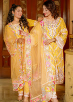 Al-Harir Apparel Manzar Yellow Women 3pcs