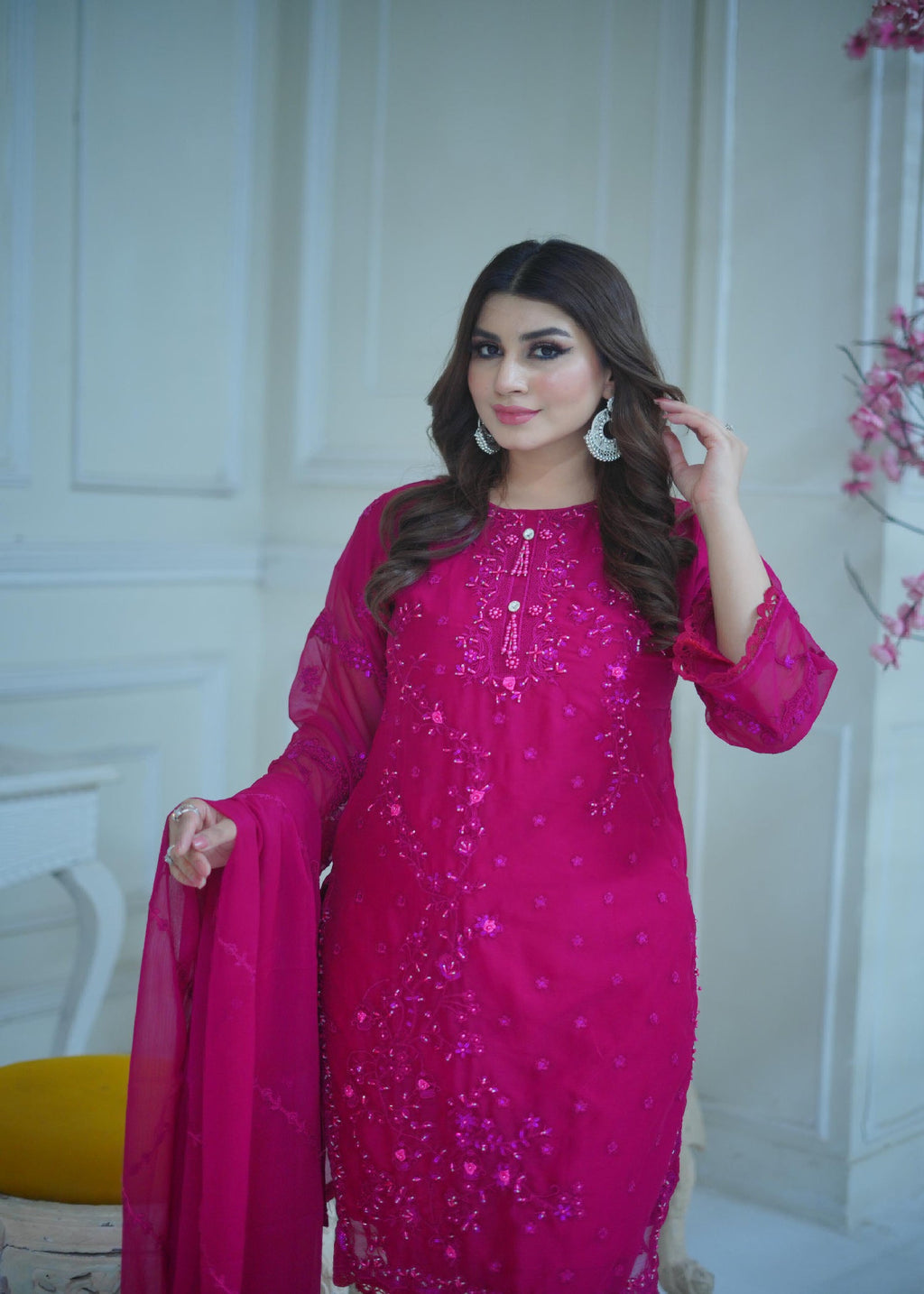 Rangoon Clothing Zariya Hotpink Women 3pcs