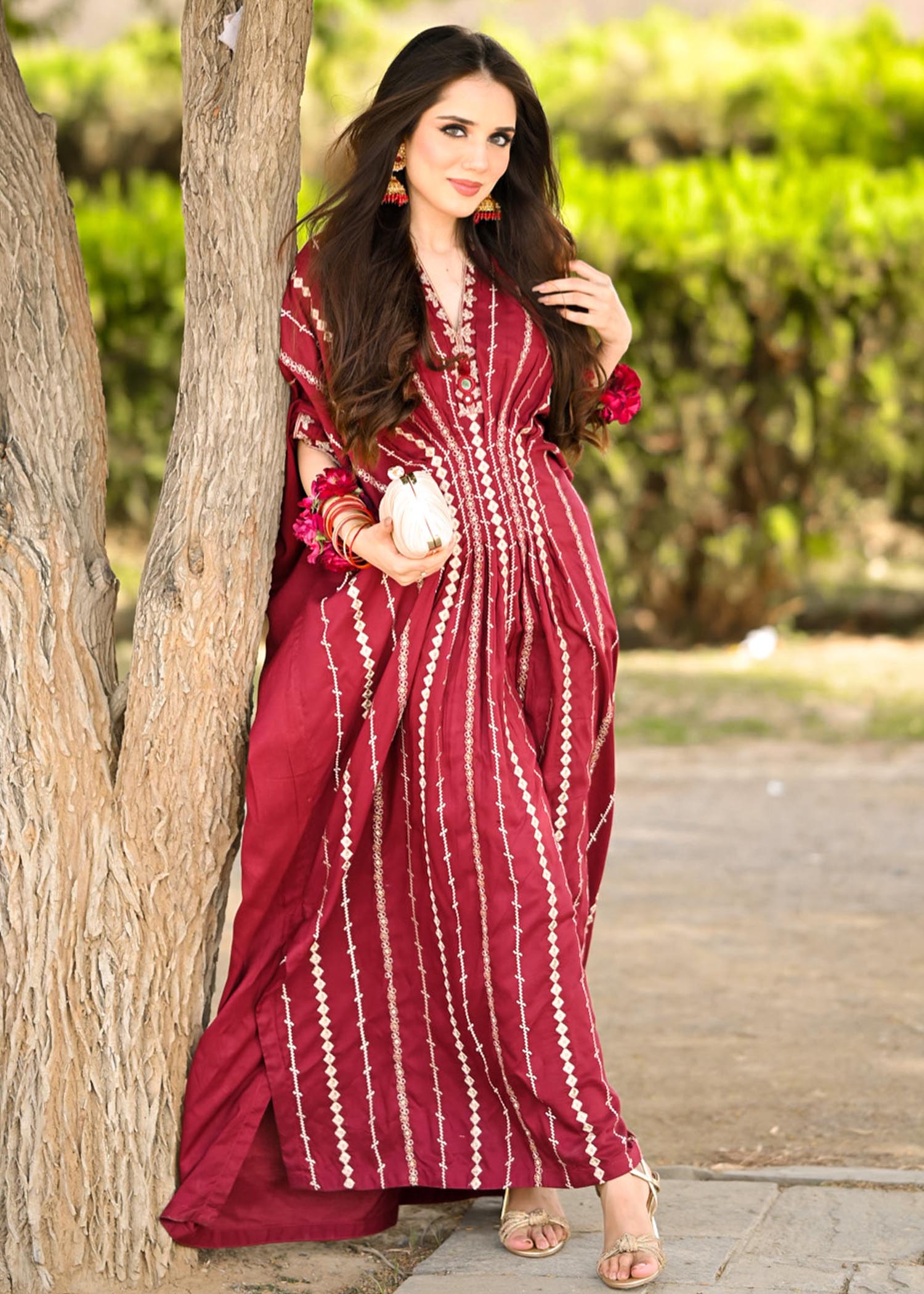 Sahibas By Mirza Flame Kaftan Women 1pcs