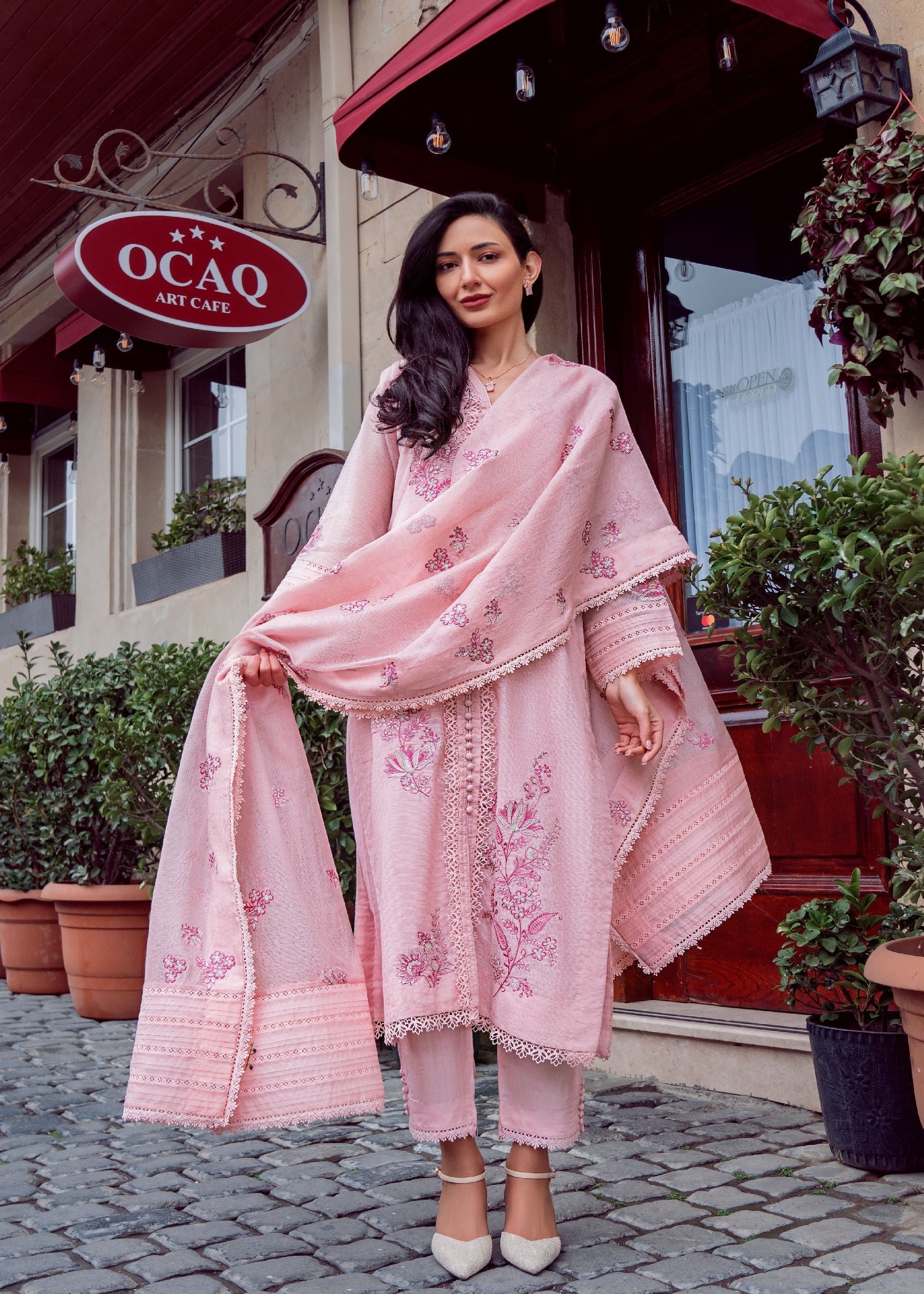Muntaha By Shanzay Pastel Pink Zahree Women 3pcs