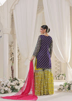 Ayesha Closet Preshy Gul Purple Delight Women 3pcs