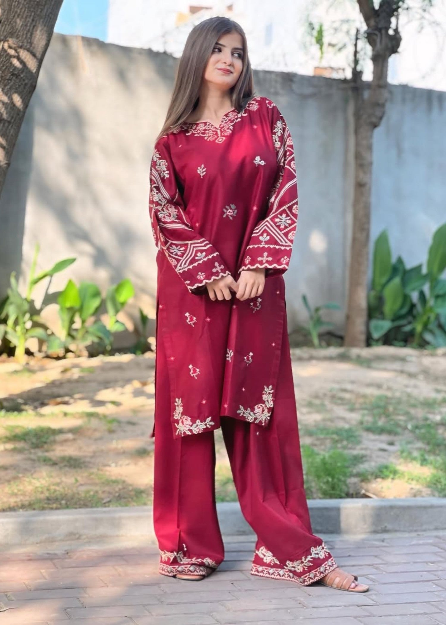 Tehzeeb Libas DUA FARSHI STITCHED Women 2pcs