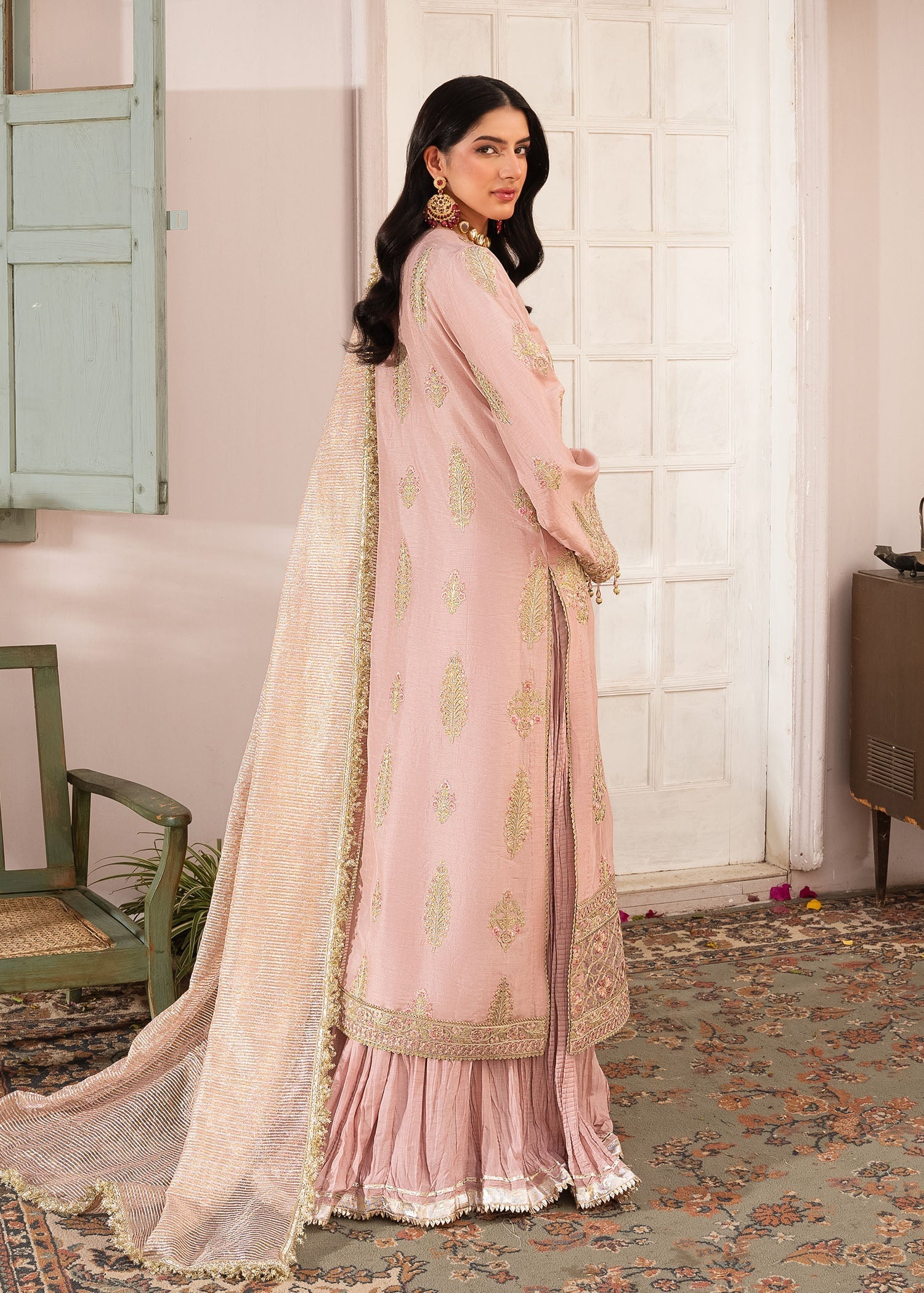 Rang-e-Haya Sira (Peach) Women 4pcs