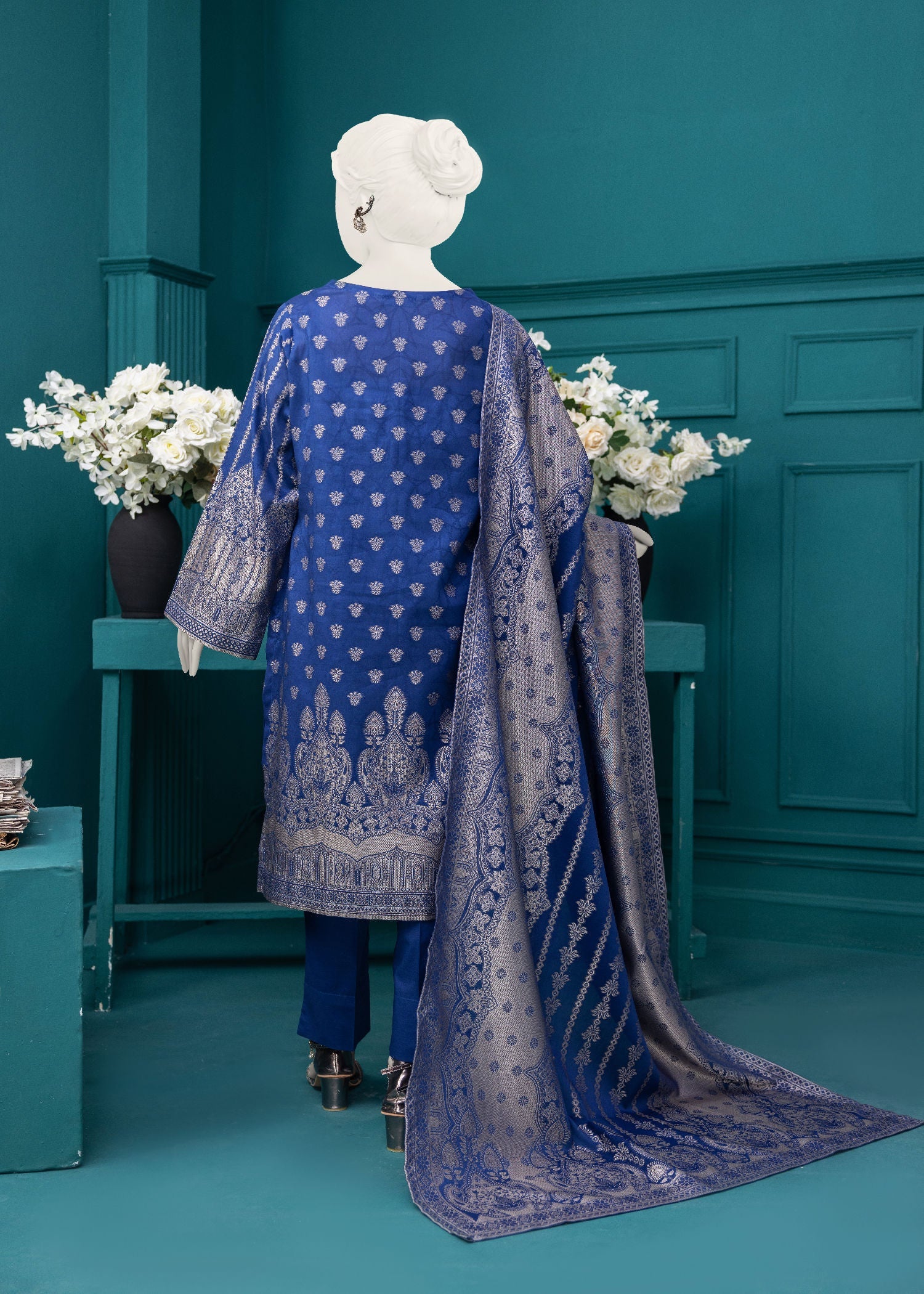 Narmin NPS3058 Jacquard Lawn Stitched Women 3pcs