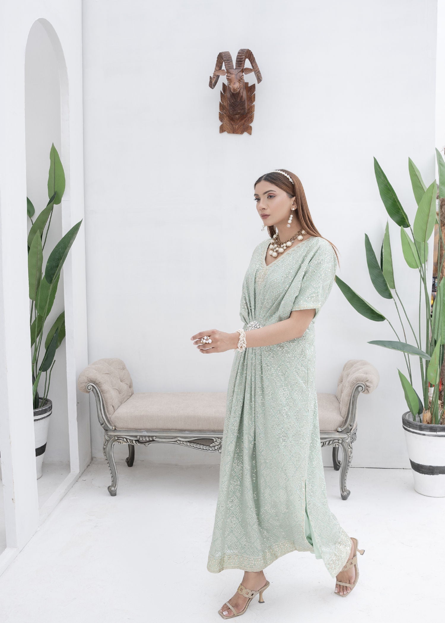 Manahils WA 03 PASTEL GREEN Women 2pcs