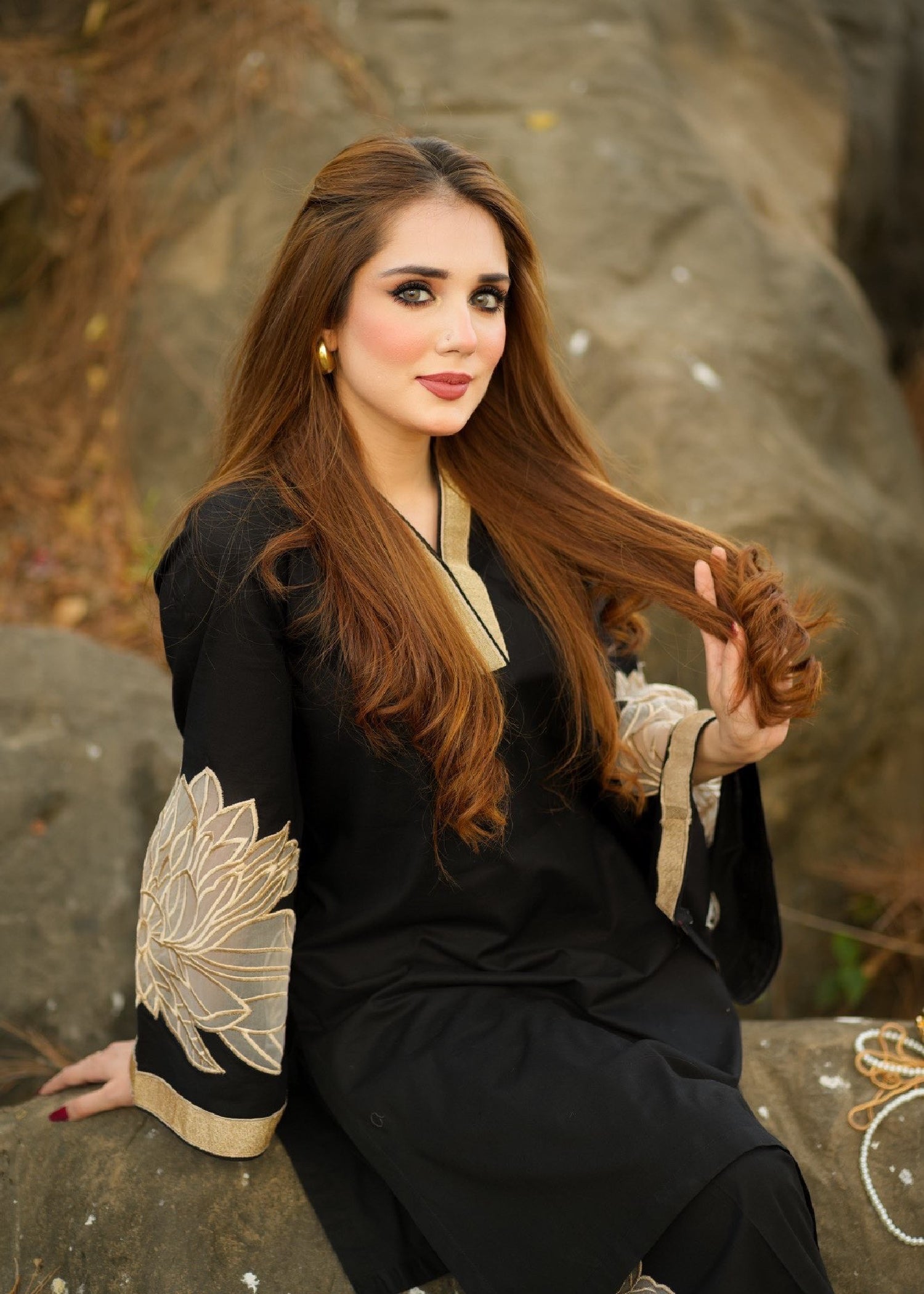 Sahibas By Mirza Denali Black Women 2pcs