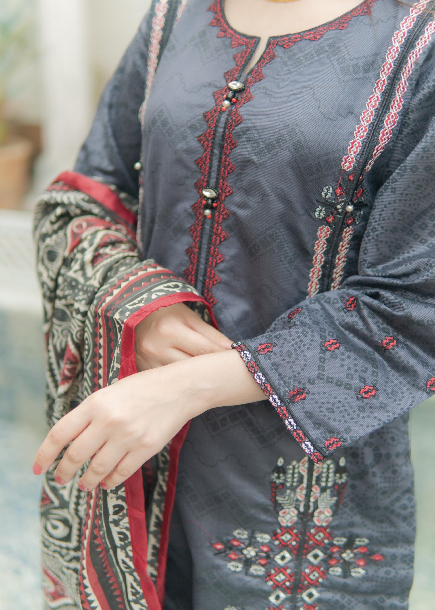 Rangoon Clothing Angan Grey Women 3pcs