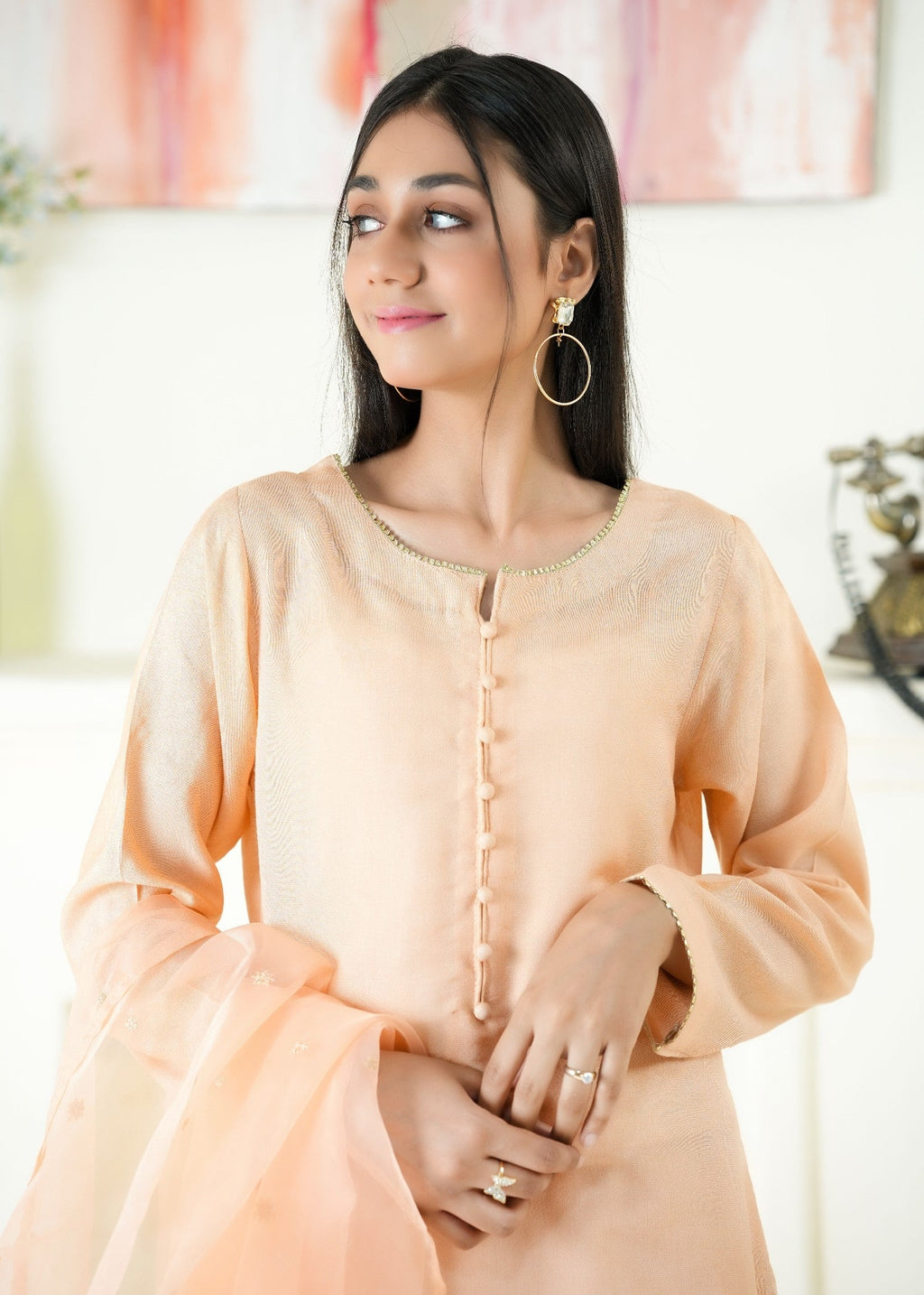 Alyssa PEACH FARSHI SHALWAR ALLF005 Women 3pcs