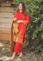 Eraj Hussain Crimson Orchids Women 2pcs