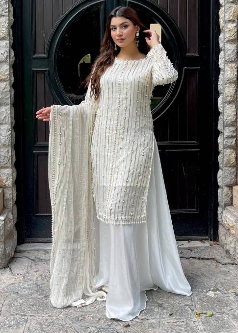 Rangoon Clothing Taabir white Women 3pcs