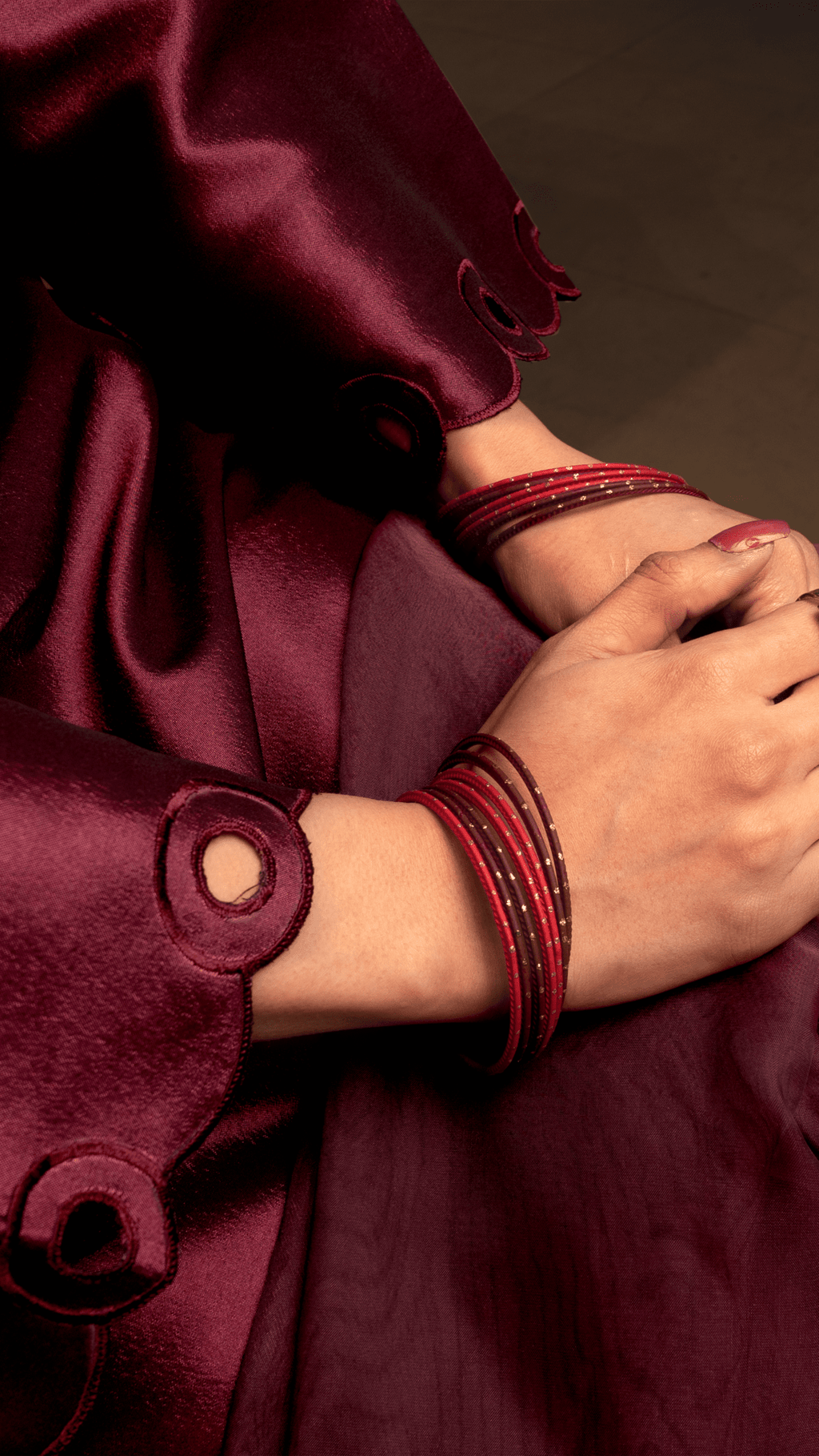 Naaz Couture Dark Fuchsia Pink Raw Silk Suit Women 3pcs