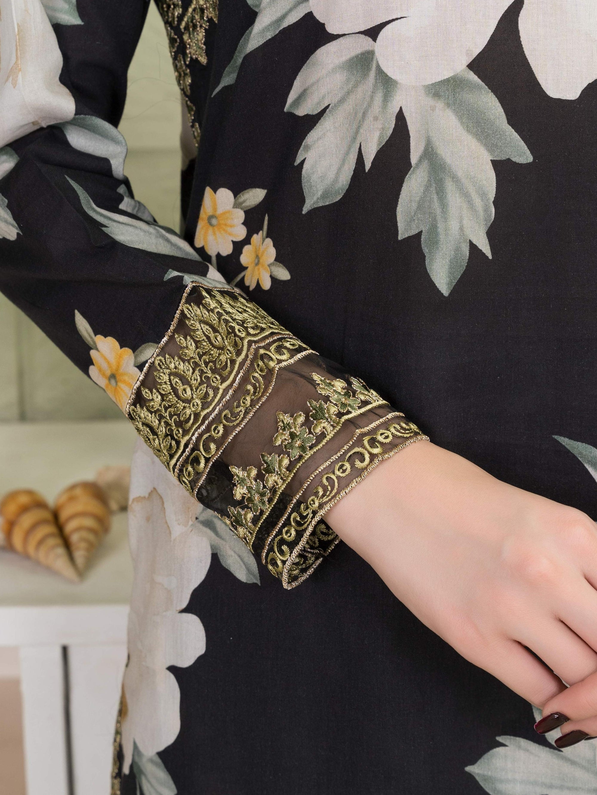 Sahibas By Mirza Serenade Black Women 3pcs