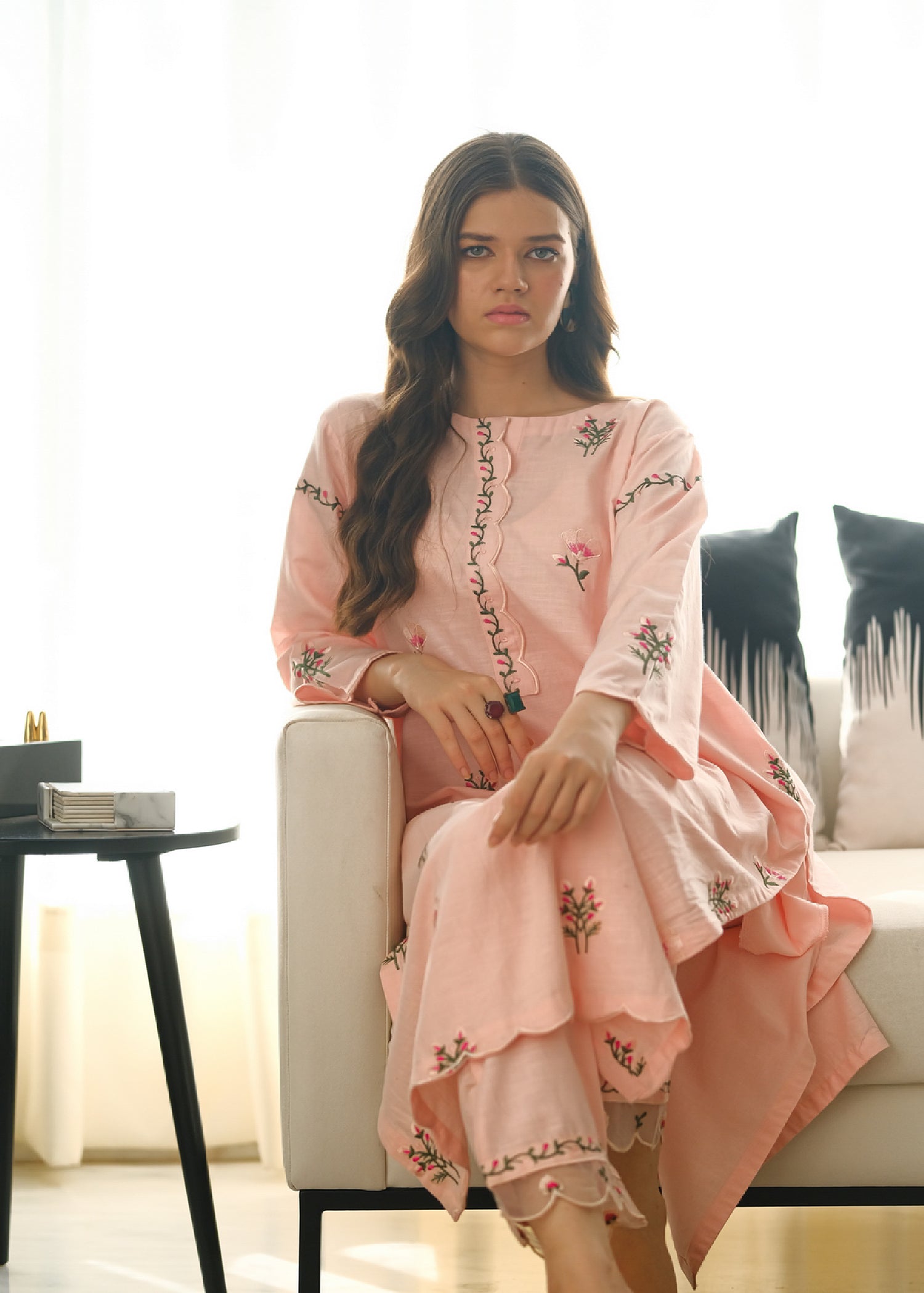 Sprinkles Pastel Bloom Embroidered Women 2pcs