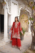 Rangoon Clothing Safeen Maroon Women 3pcs