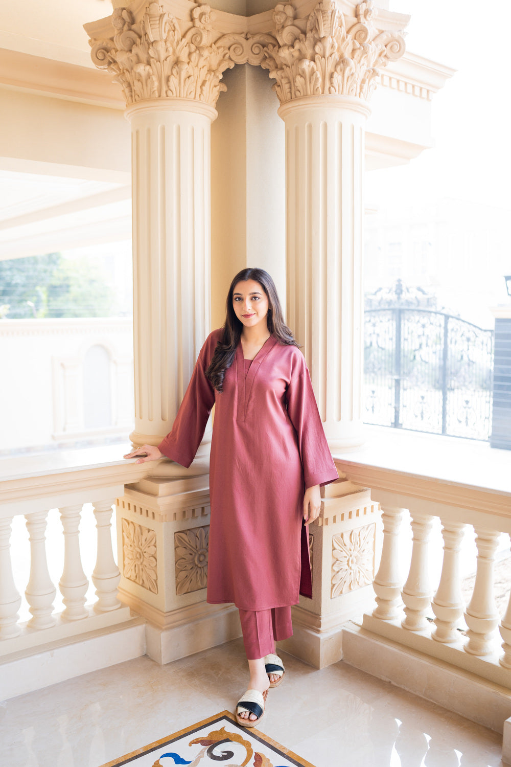 Aisling By Nirmal Rose Pink Women 2pcs
