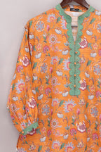 La Rosaa LA 08 Mustard Green Floral Women 1pcs