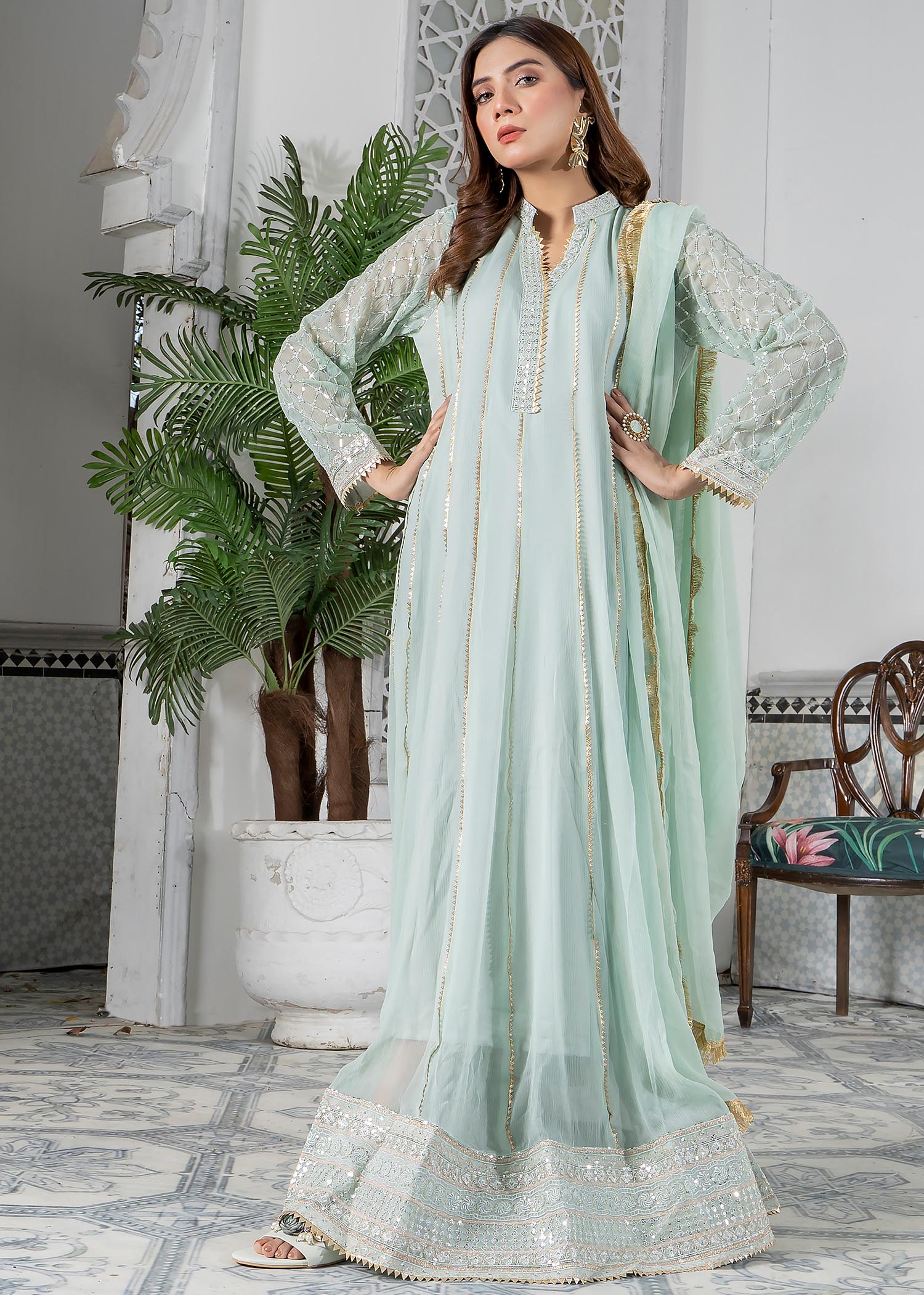 Manahils kurti 106 Green Women 3pcs