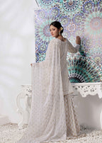 Ayesha Closet Preshy Gul White Women 3pcs