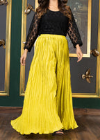 Zarsah Leher Pants Yellow Women 1pcs