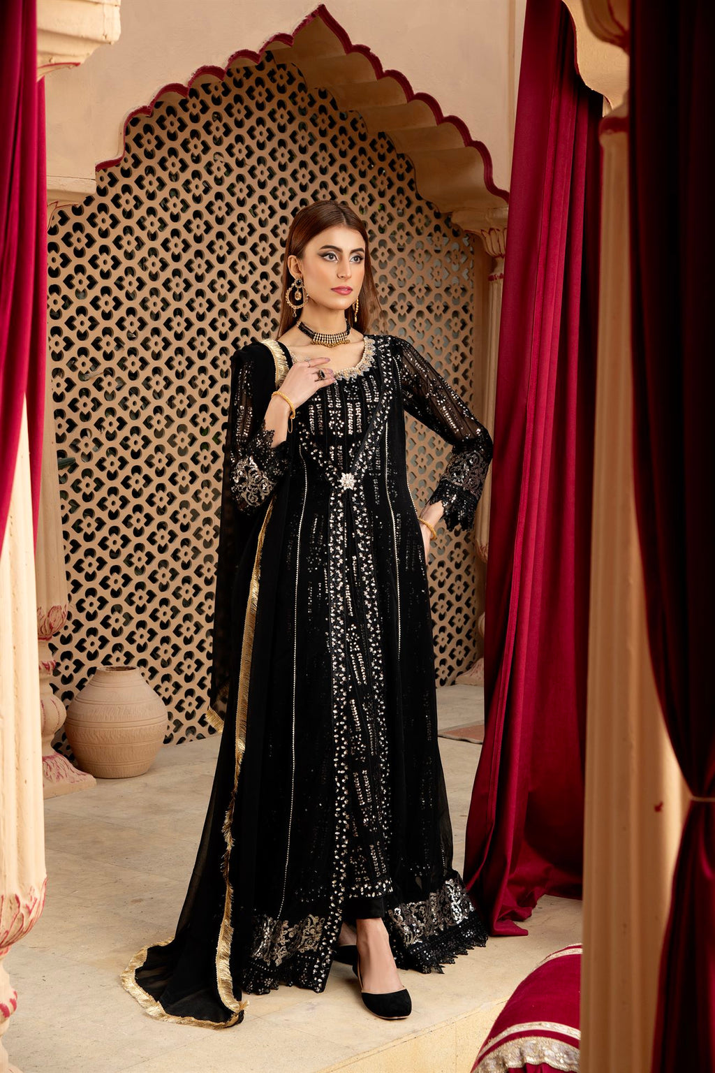 Manahils B 005 BLACK Women 4pcs