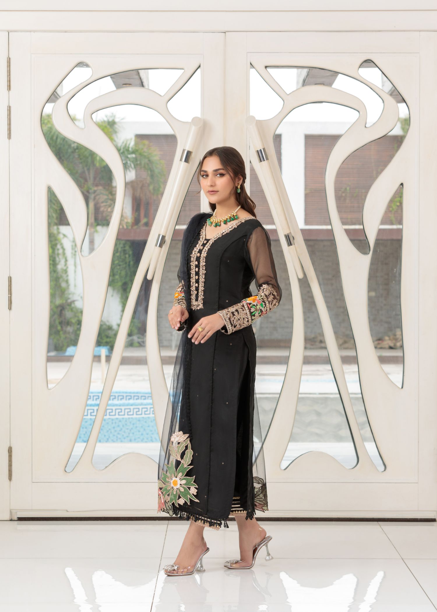 Khuda Baksh Creations M 106 Black Women 4pcs