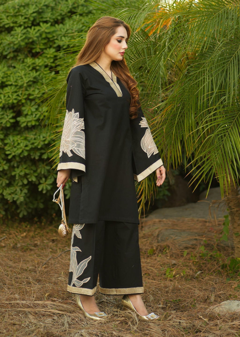 Sahibas By Mirza Denali Black Women 2pcs