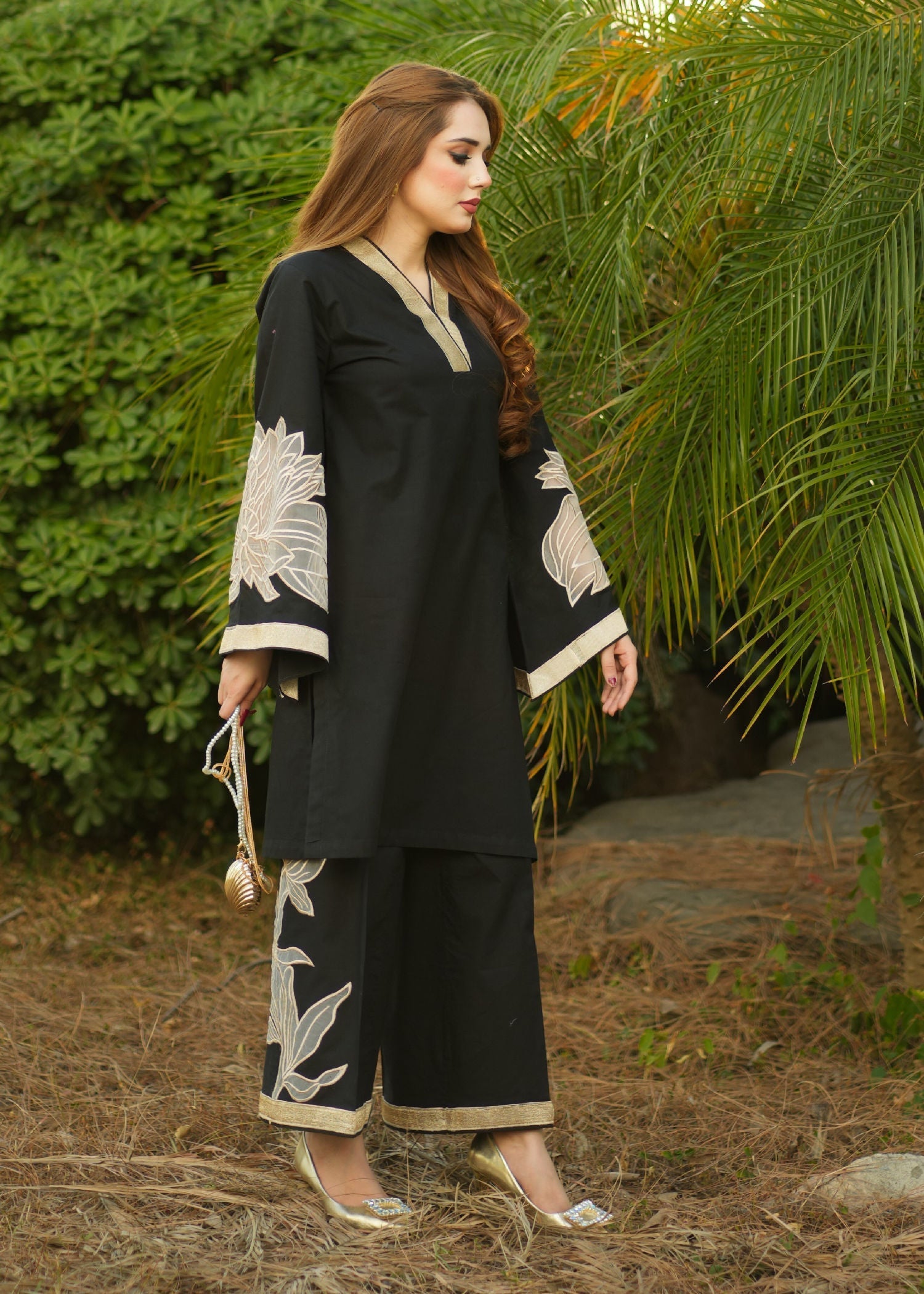 Sahibas By Mirza Denali Black Women 2pcs