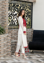 Khuda Baksh Creations Z 297 White Women 4pcs