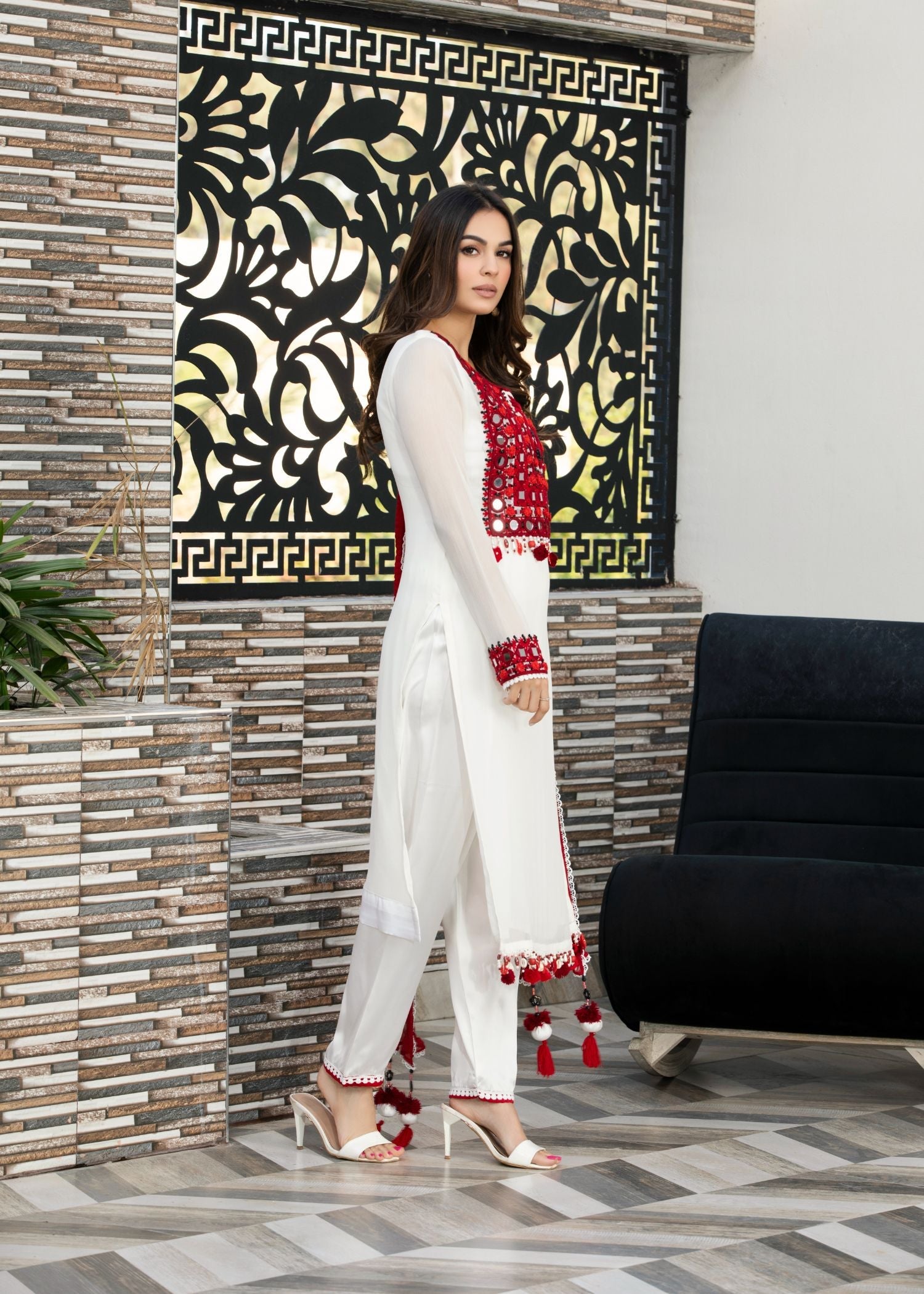 Khuda Baksh Creations Z 297 White Women 4pcs