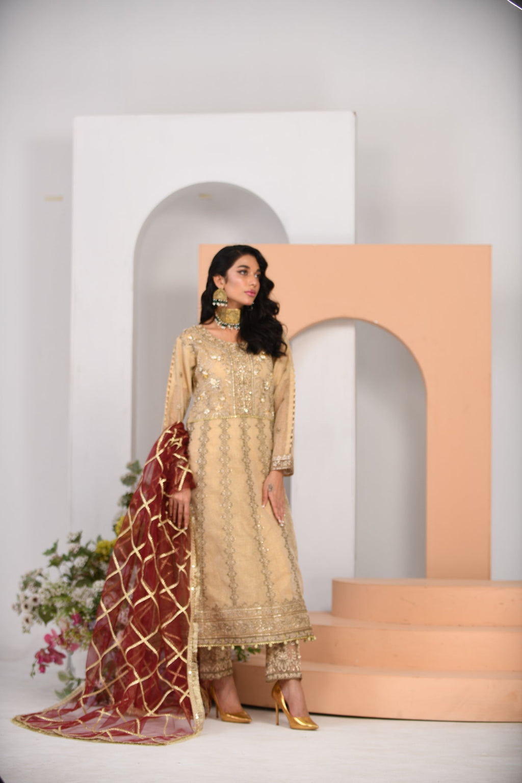 Zarqun 2325 beige Women 3pcs