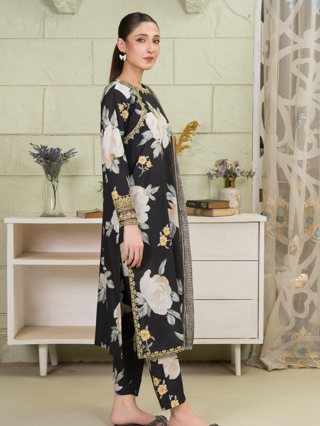 Sahibas By Mirza Serenade Black Women 3pcs