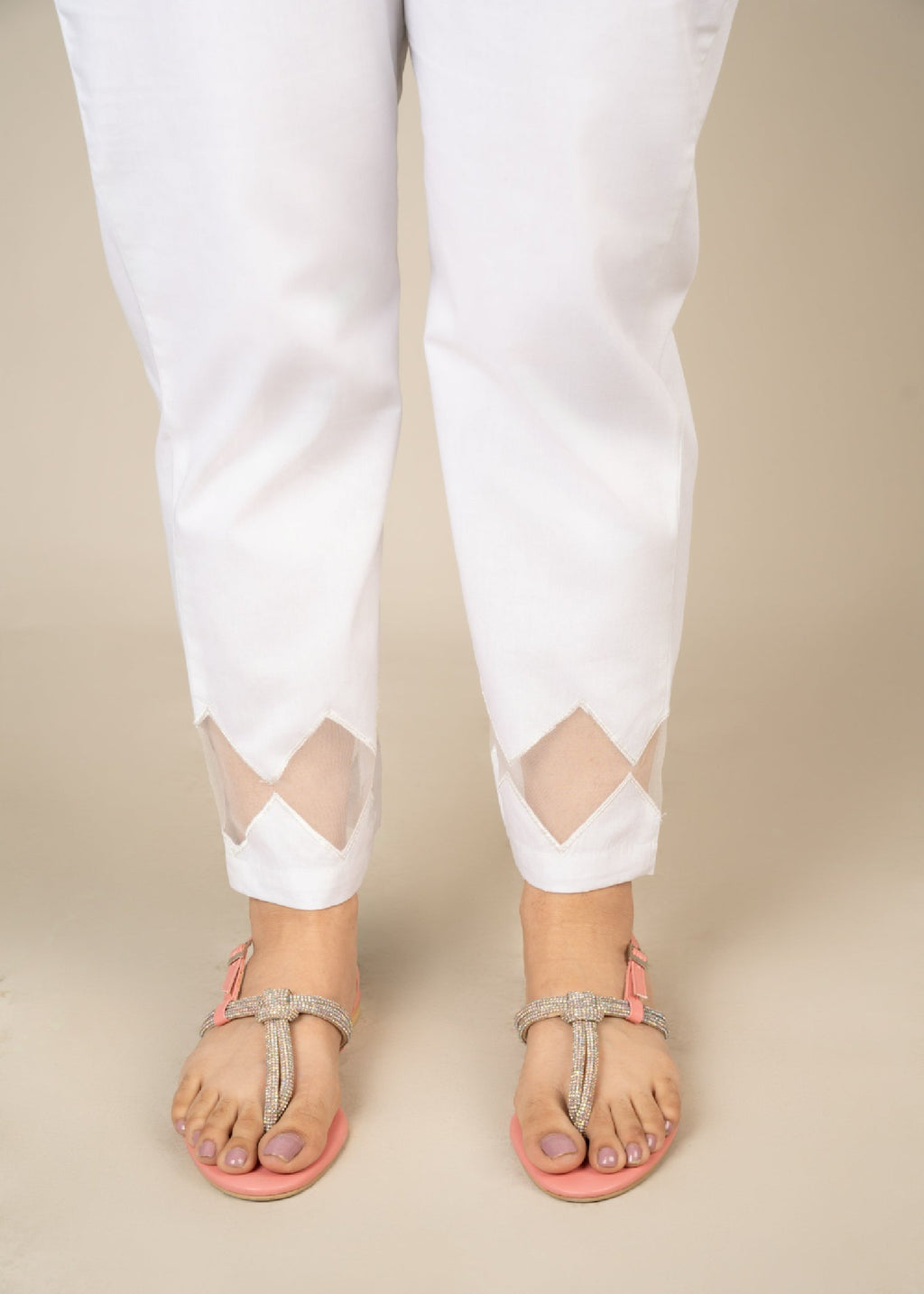 Punkh Trouser CT 58 White Women 1pcs