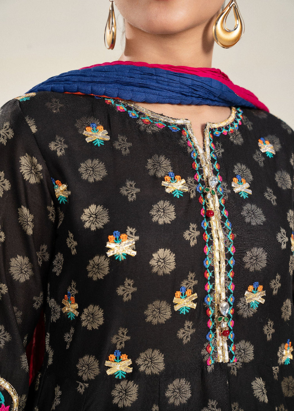 Sahibas By Mirza Rangoli Black Women 3pcs