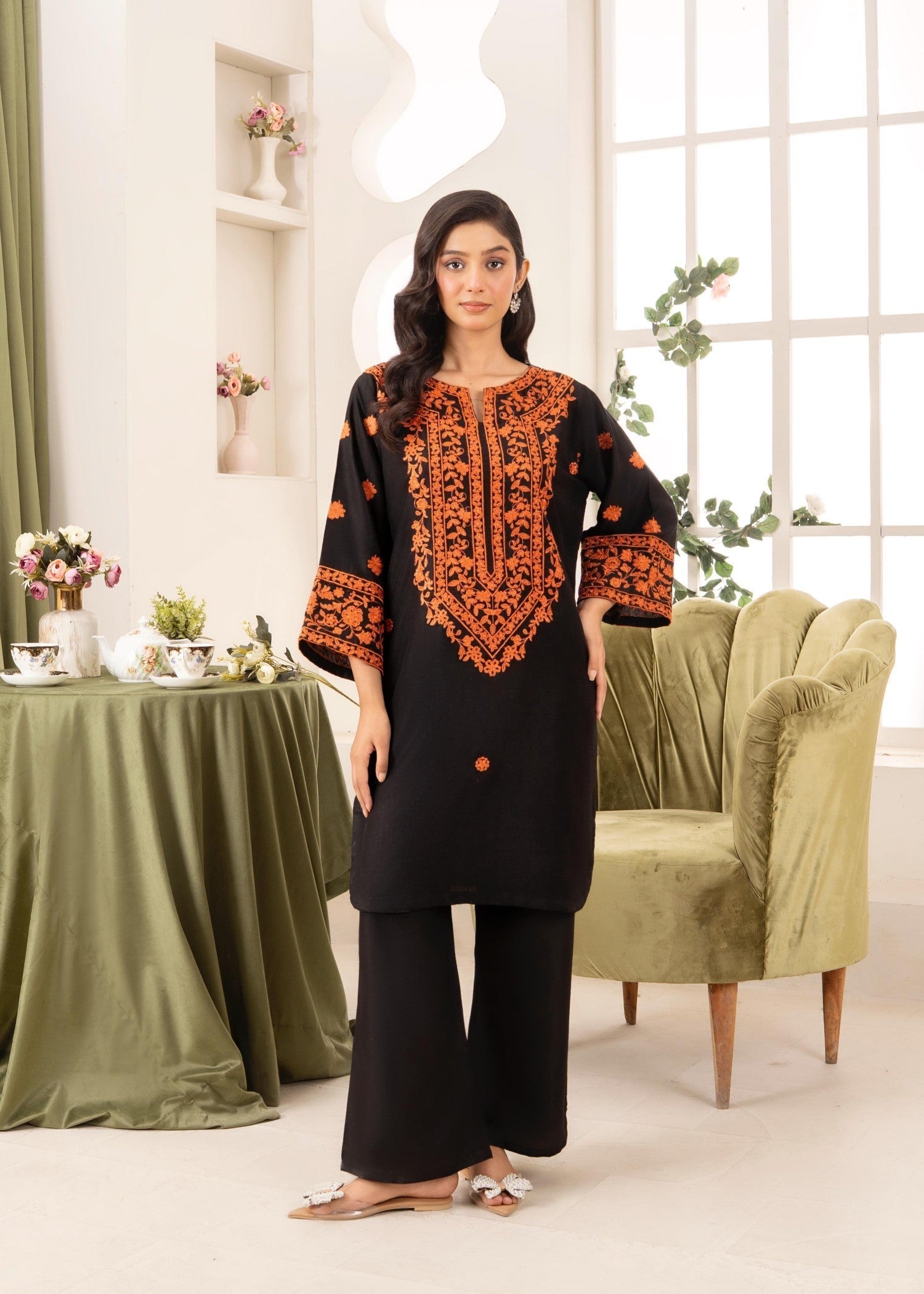 Stylish Collection BLACK LAVA Women 2pcs