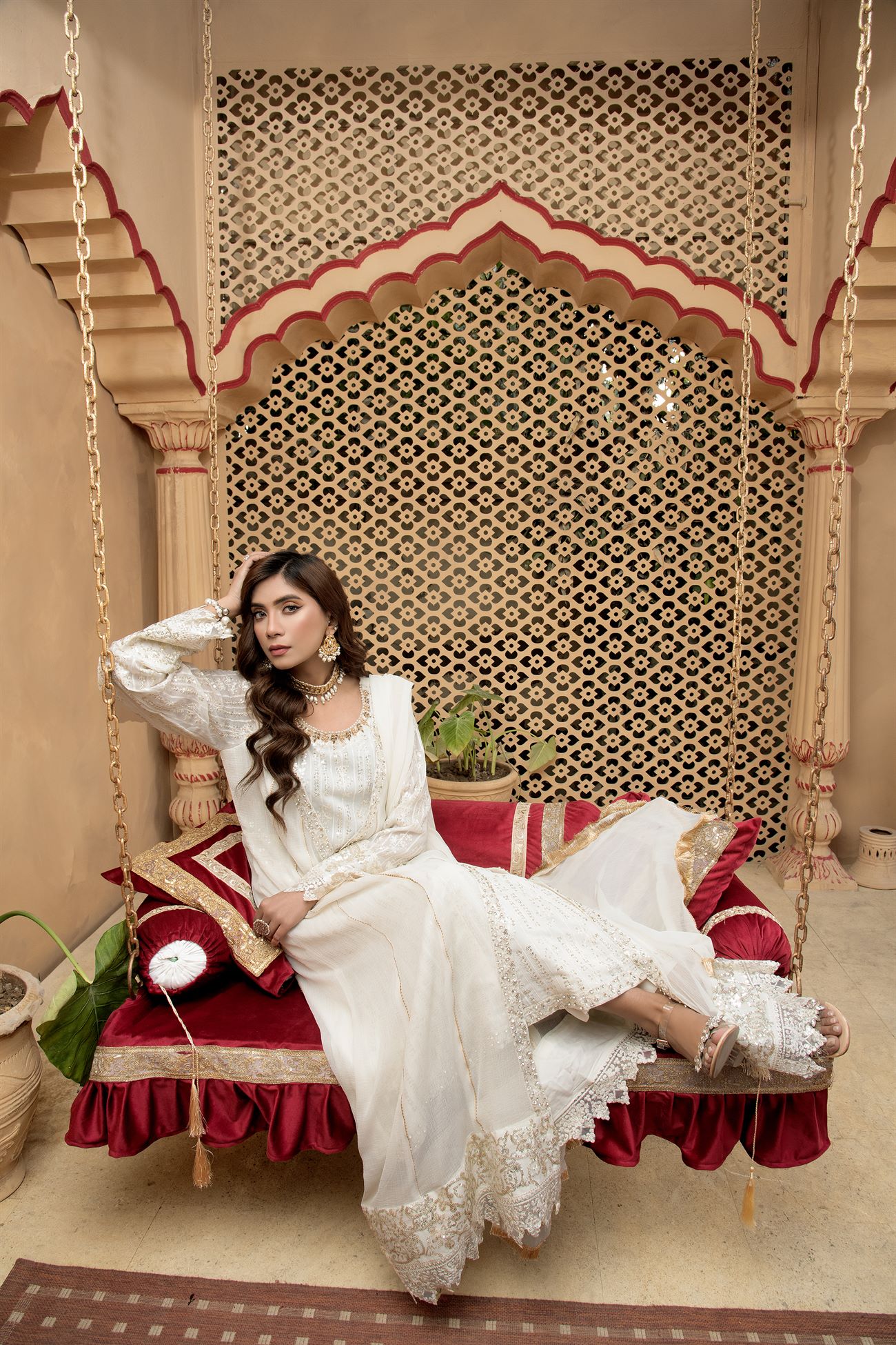 Manahils B 005 OFF WHITE Women 4pcs