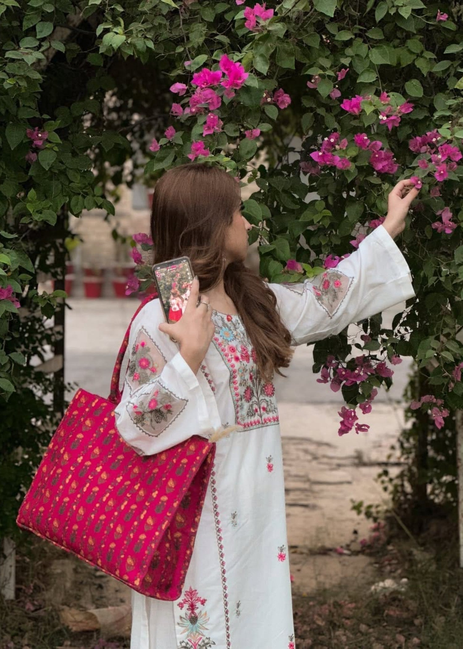 Tehzeeb Libas WHITE DOVE EMB Women 2pcs