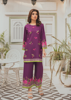 Taranjan Plum Motifz Women 2pcs
