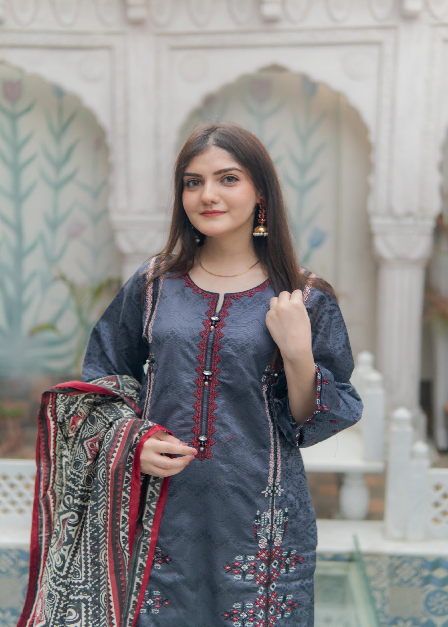 Rangoon Clothing Angan Grey Women 3pcs
