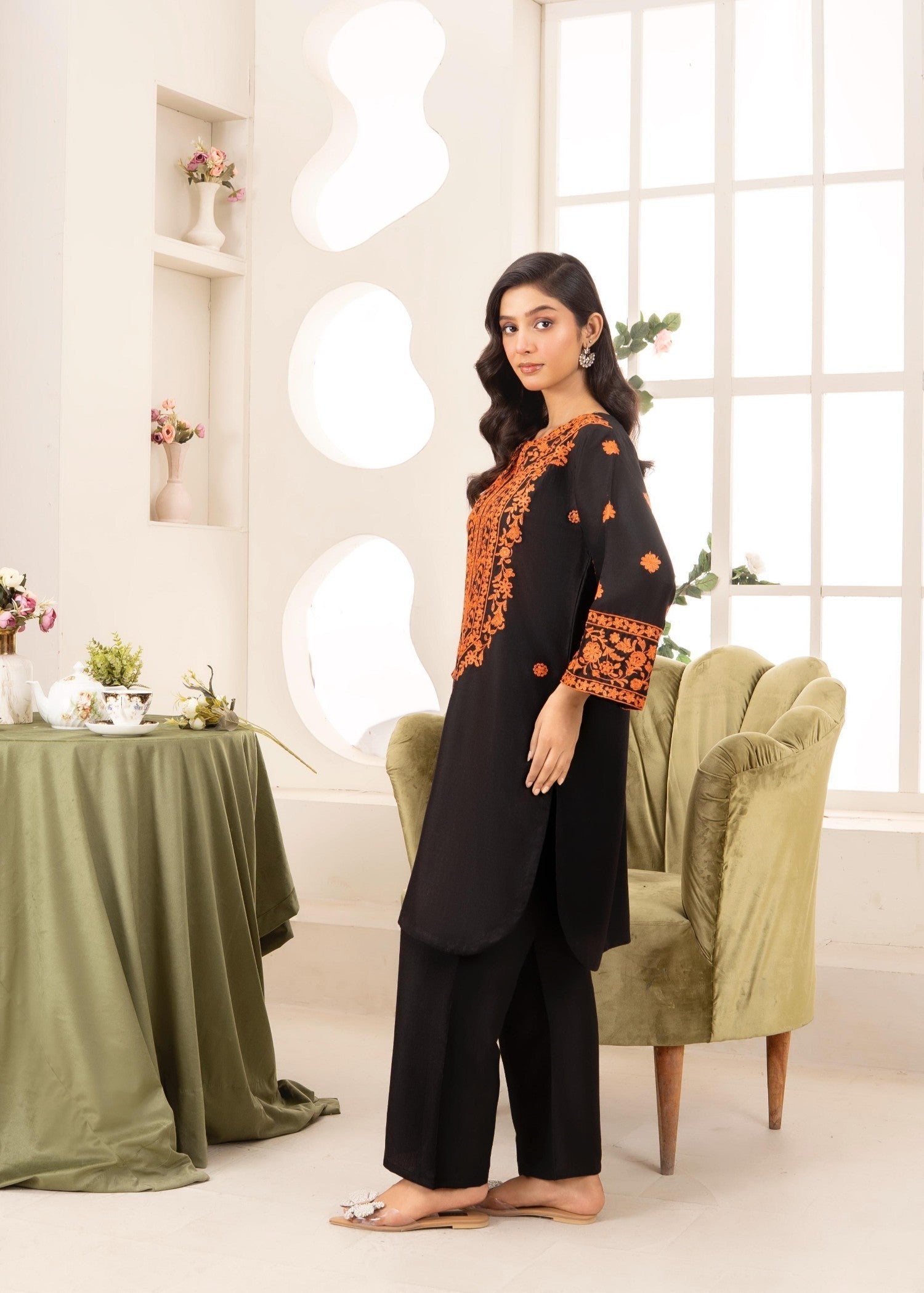 Stylish Collection BLACK LAVA Women 2pcs