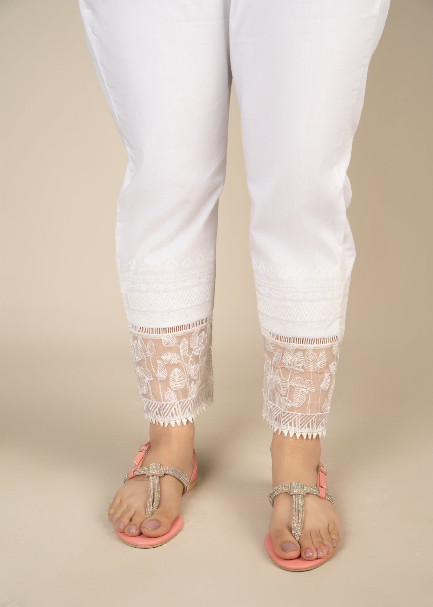 Punkh Trouser CT 63 White Women 1pcs