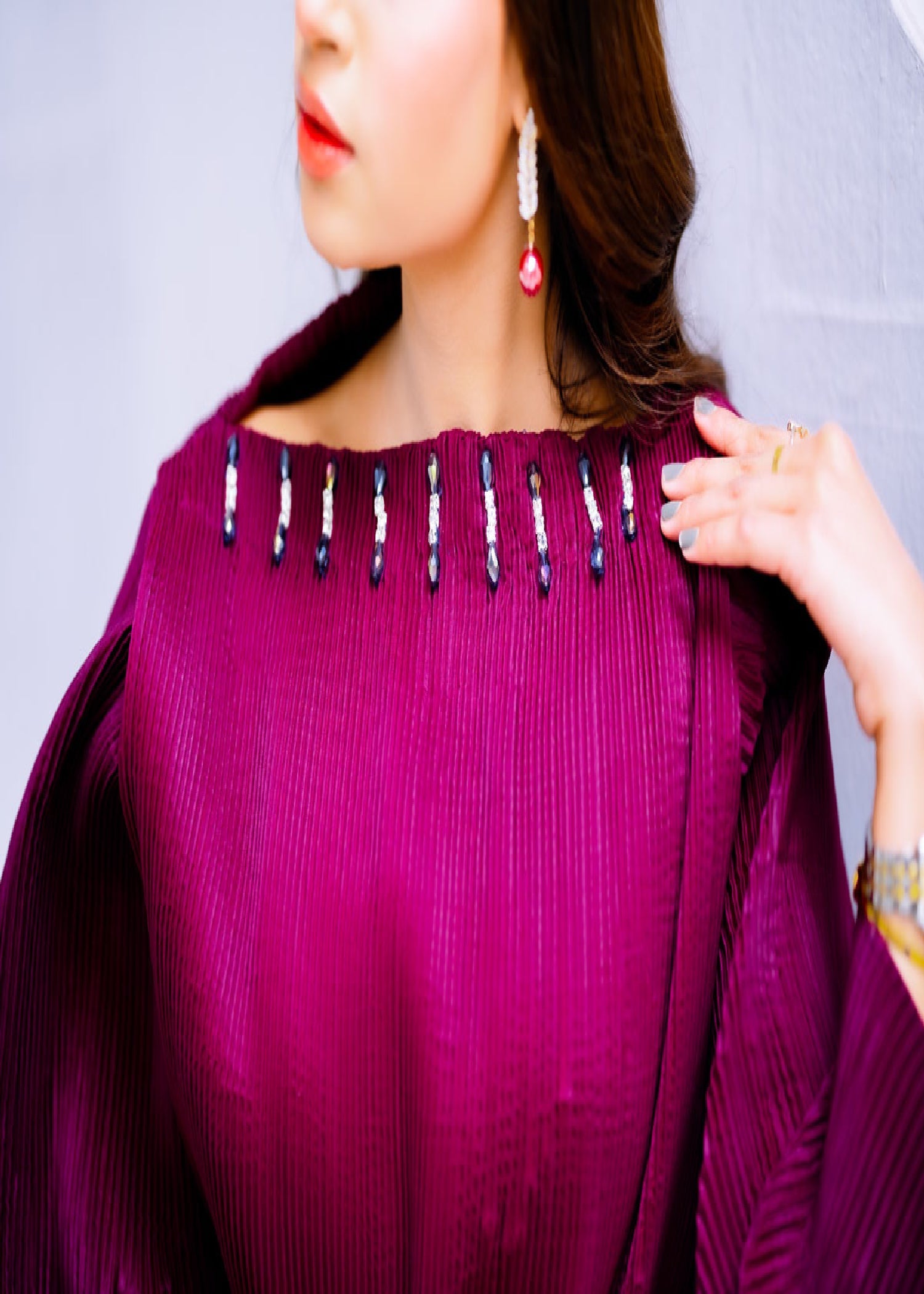 Pirzada Shaheryar Khan Violet Velvet Women 2pcs