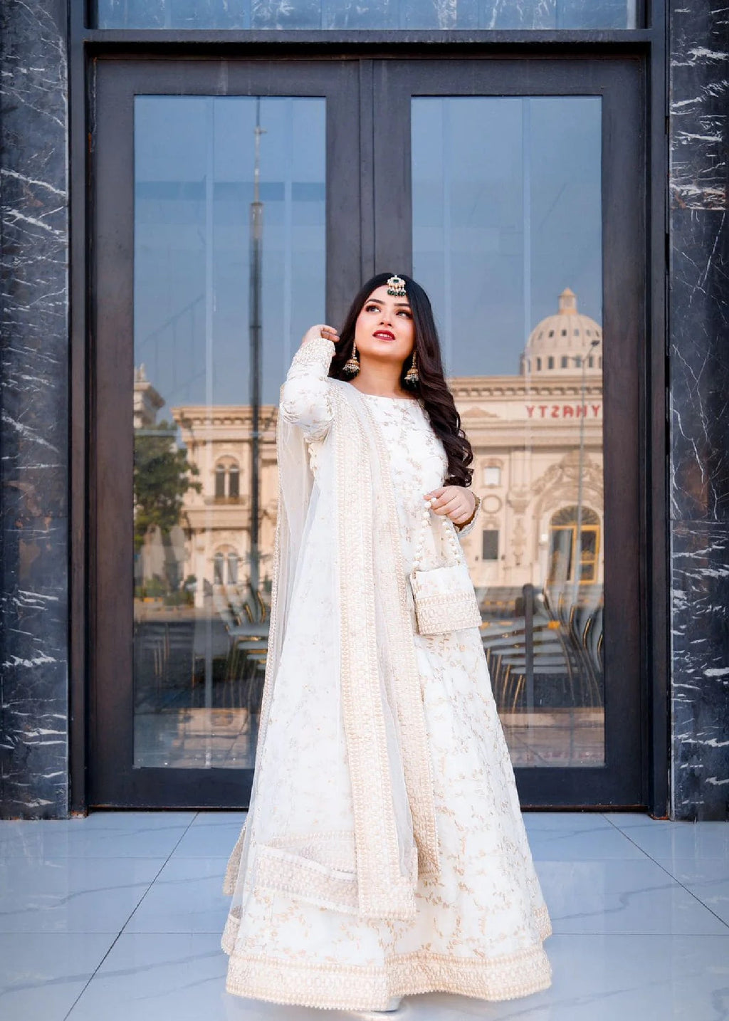Peraan by SH Ghazal Off White Women 2pcs